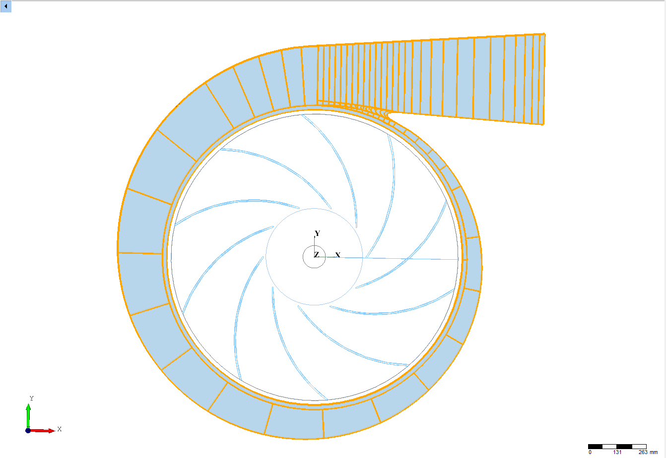 CFturbo  radial fan  z- view