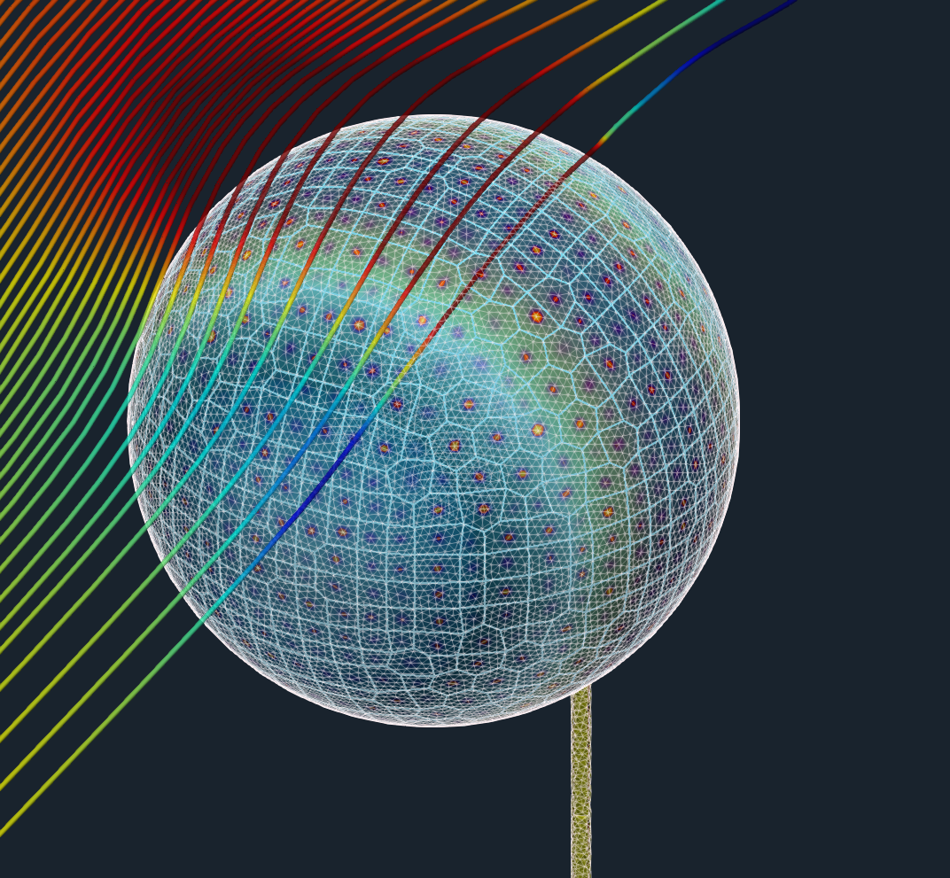TCAE GUI flow streamtraces beam ball benchmark